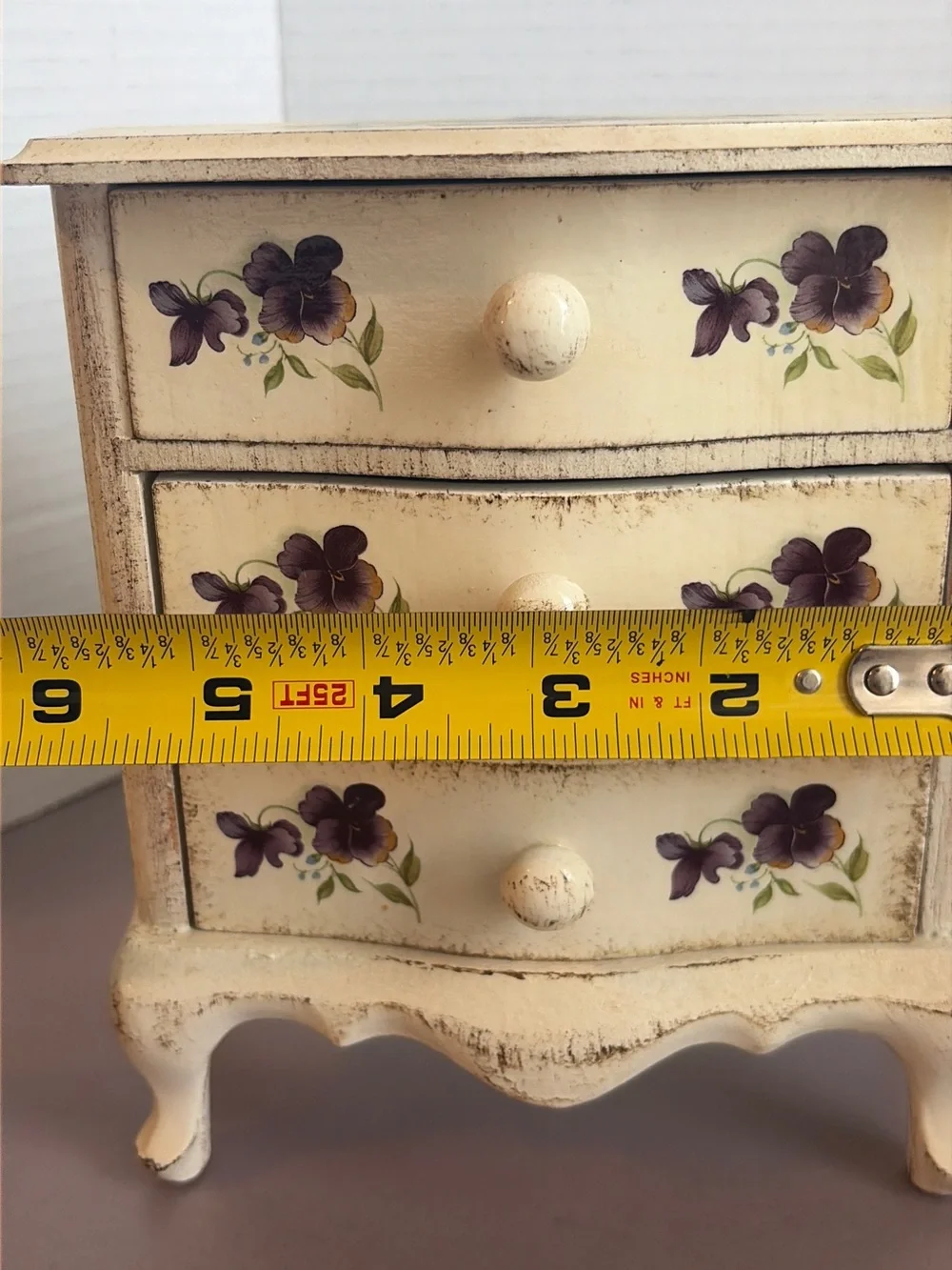 Italian Florentine Chest of Drawers - Dresser Jewelry Box